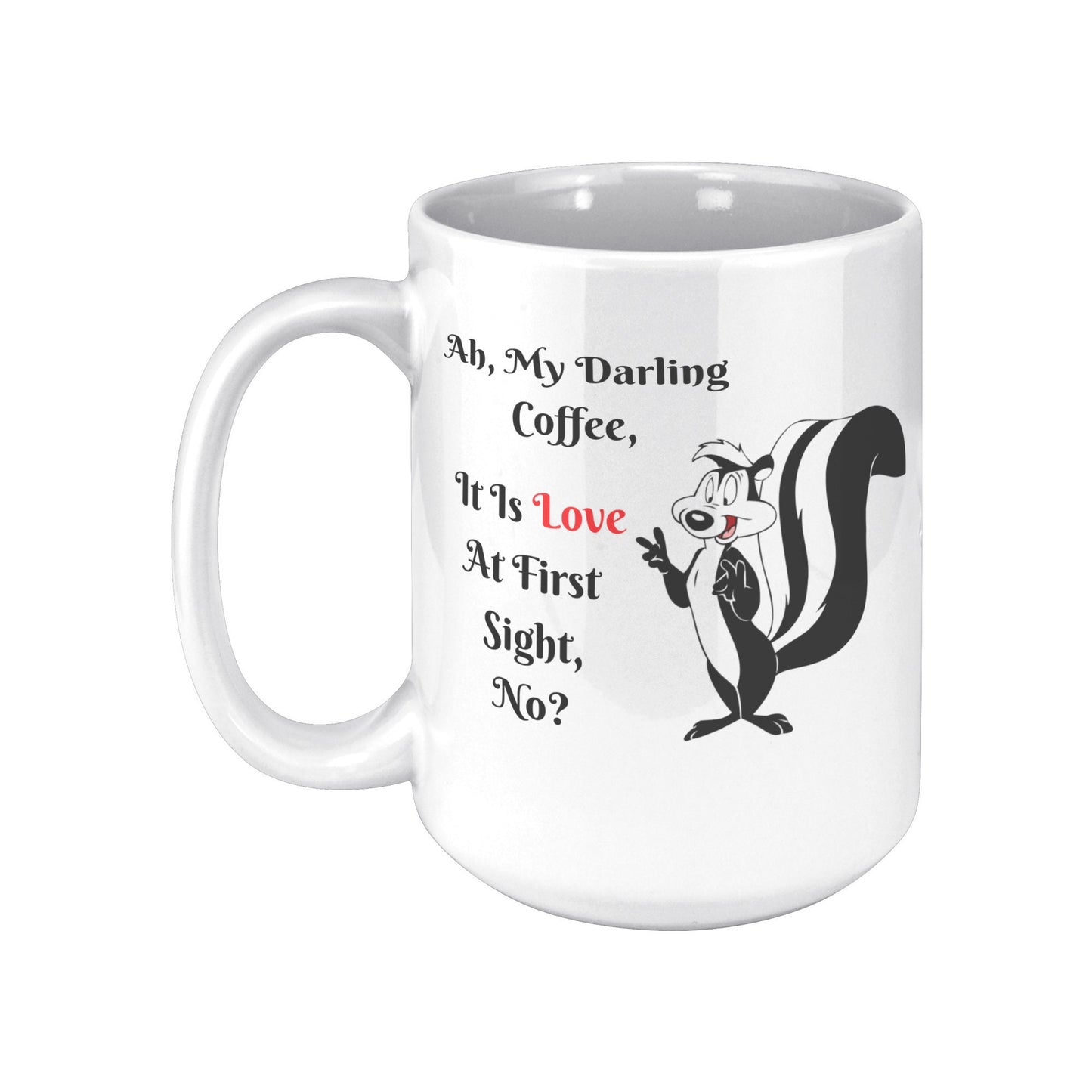 Pepe Le Pew Mug / Nostalgic Coffee Mug / Novelty Coffee Mug / Coffee Lover Gift / Looney Tunes Mug / Cute Pepe Le Pew Mug / Cartoon Mug