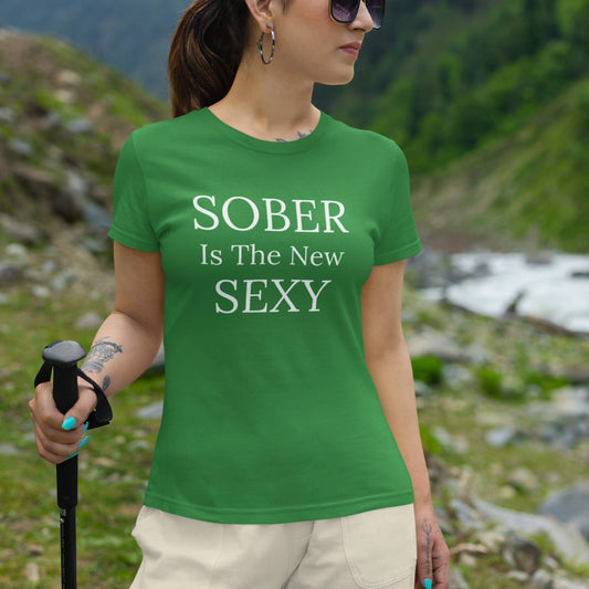 Sober Is the New Sexy T Shirt, Recovery/Sobriety Shirt, Sober Anniversary Gift, AA Recovery, Unisex Ultra Cotton T-Shirt