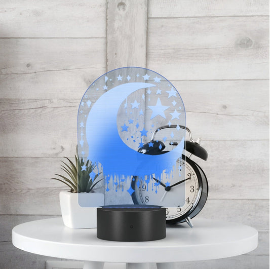 Night light, Color changing night light, Moon and stars night light, Bedroom light, Kids Night light, Nursery Decor
